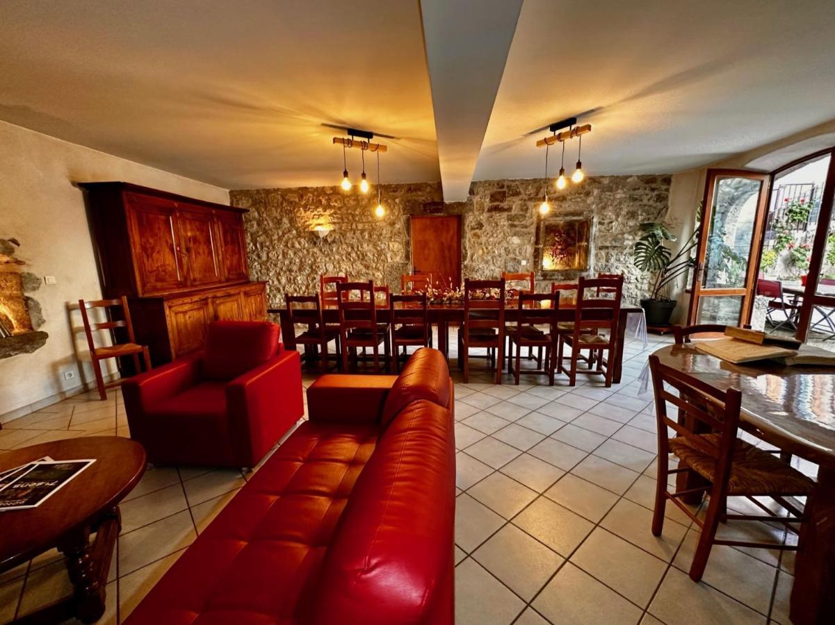 Chambres D'Hotes Les Clapas Chauzon Esterno foto